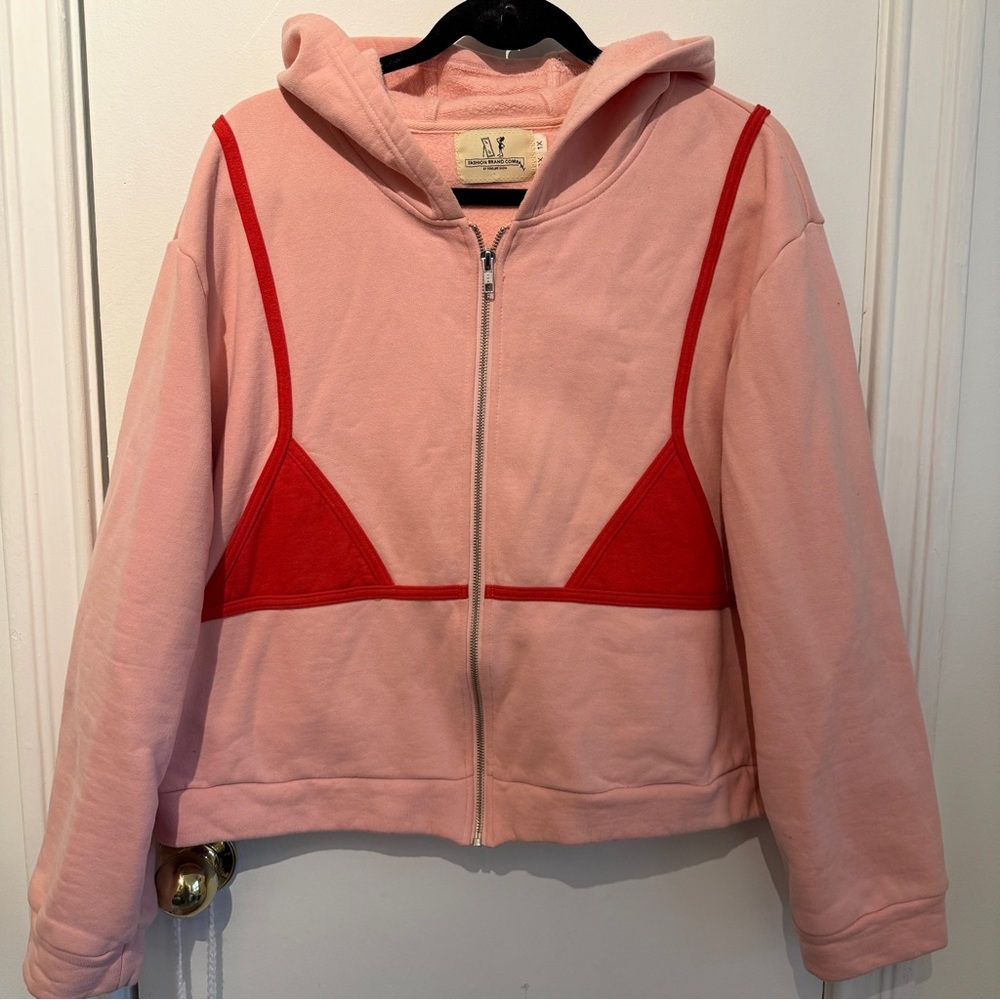 Limited Edition! Fashion Brand Company Pink Bikini Hoodie